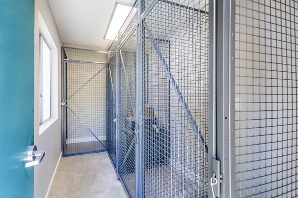 Convenient parcel locker pickup at Colony Parc Apartments for secure package retrieval