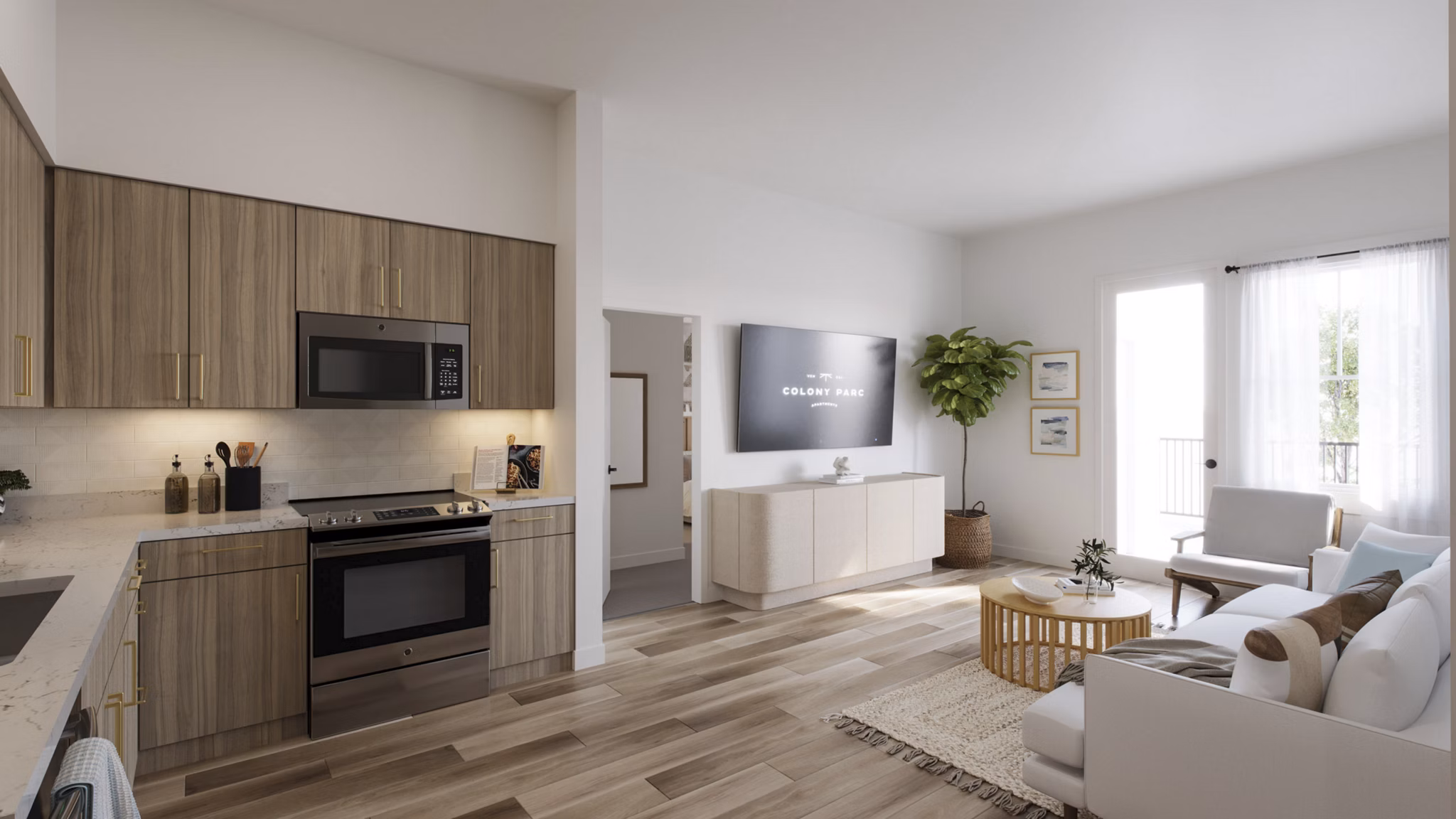 living room at Colony Parc Apartments