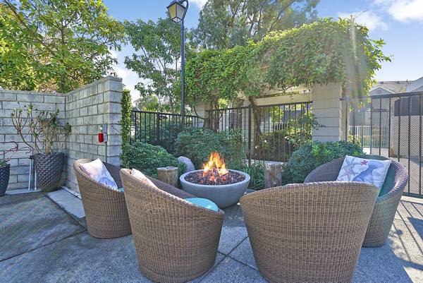 fire pit at Colony Parc Apartments