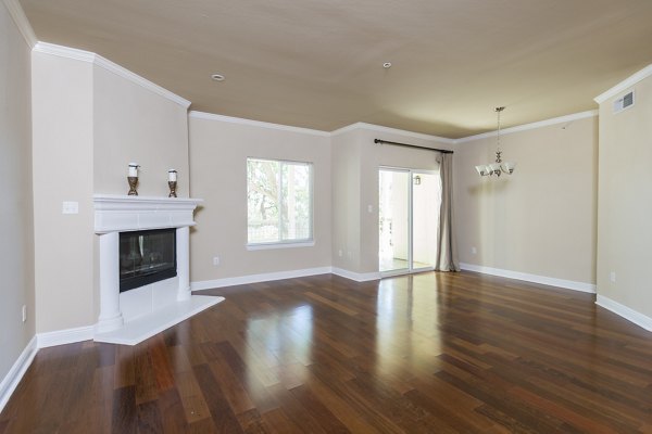 Elegant living room with contemporary design at Somerset Townhomes