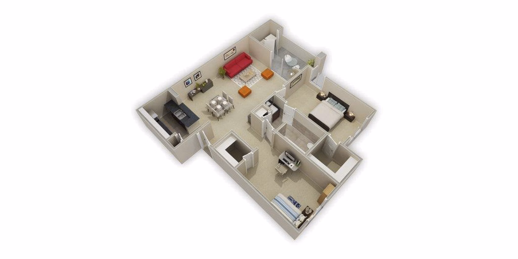 B1 floor plan at Stone Chase Apartments
