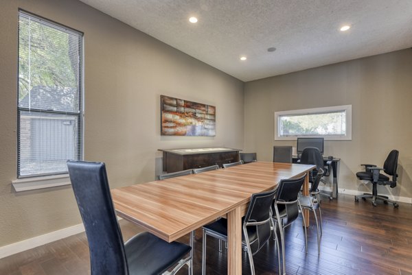 Meeting facility with state-of-the-art technology at Stone Chase Apartments, ideal for business gatherings and community events