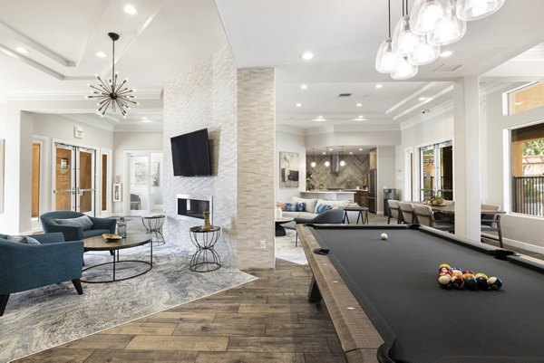 Elegant clubhouse with modern design at Mission Grove Park Apartments