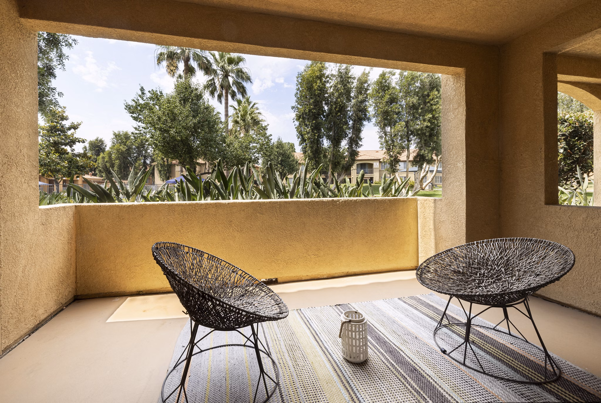 Patio at Mission Grove Apartments