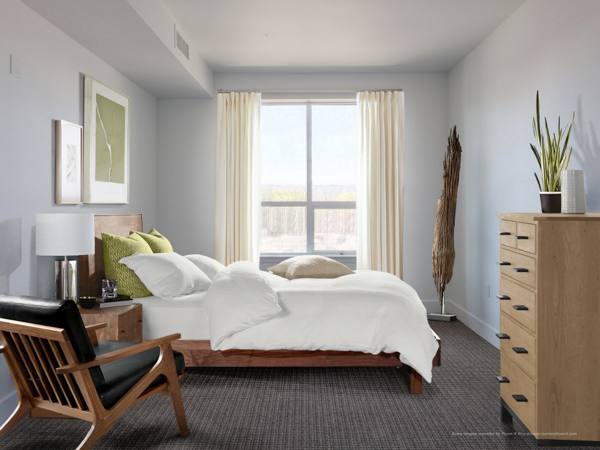 bedroom at 201 Marshall Apartments