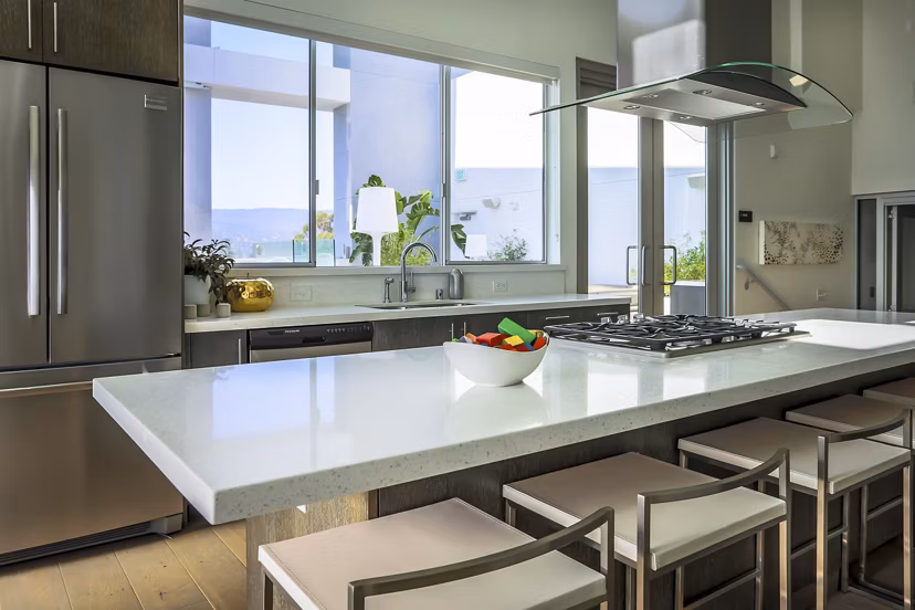 Clubhouse with modern furnishings at 201 Marshall Apartments, a luxury apartment community by Greystar