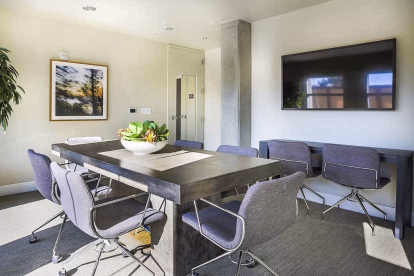 Modern meeting facility with high-speed internet at 201 Marshall Apartments, a luxury property by Greystarâ€