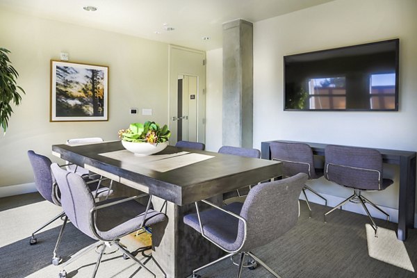 Modern meeting facility with high-speed internet at 201 Marshall Apartments, a luxury property by Greystarâ€