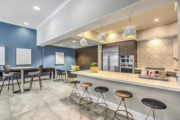 Modern clubhouse with elegant design at Signature Point Apartments offering luxury amenities