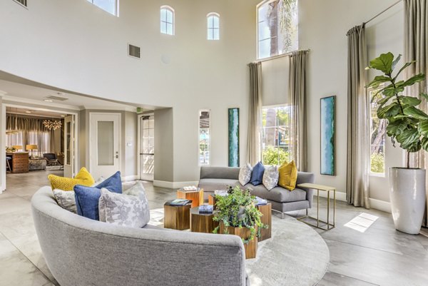 Elegant clubhouse with modern furnishings at Signature Point Apartments