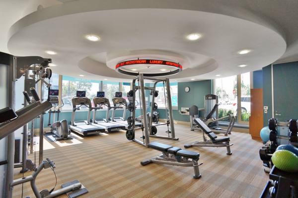 fitness center at Axis Apartments