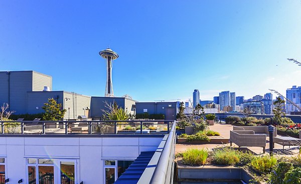 patio of Axis Apartments