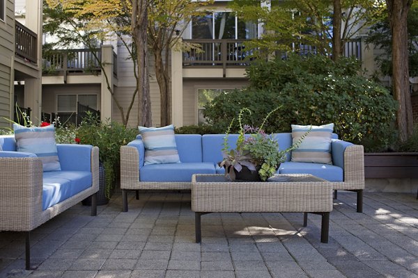 Outdoor recreational area featuring tennis courts at Lions Gate South Apartments