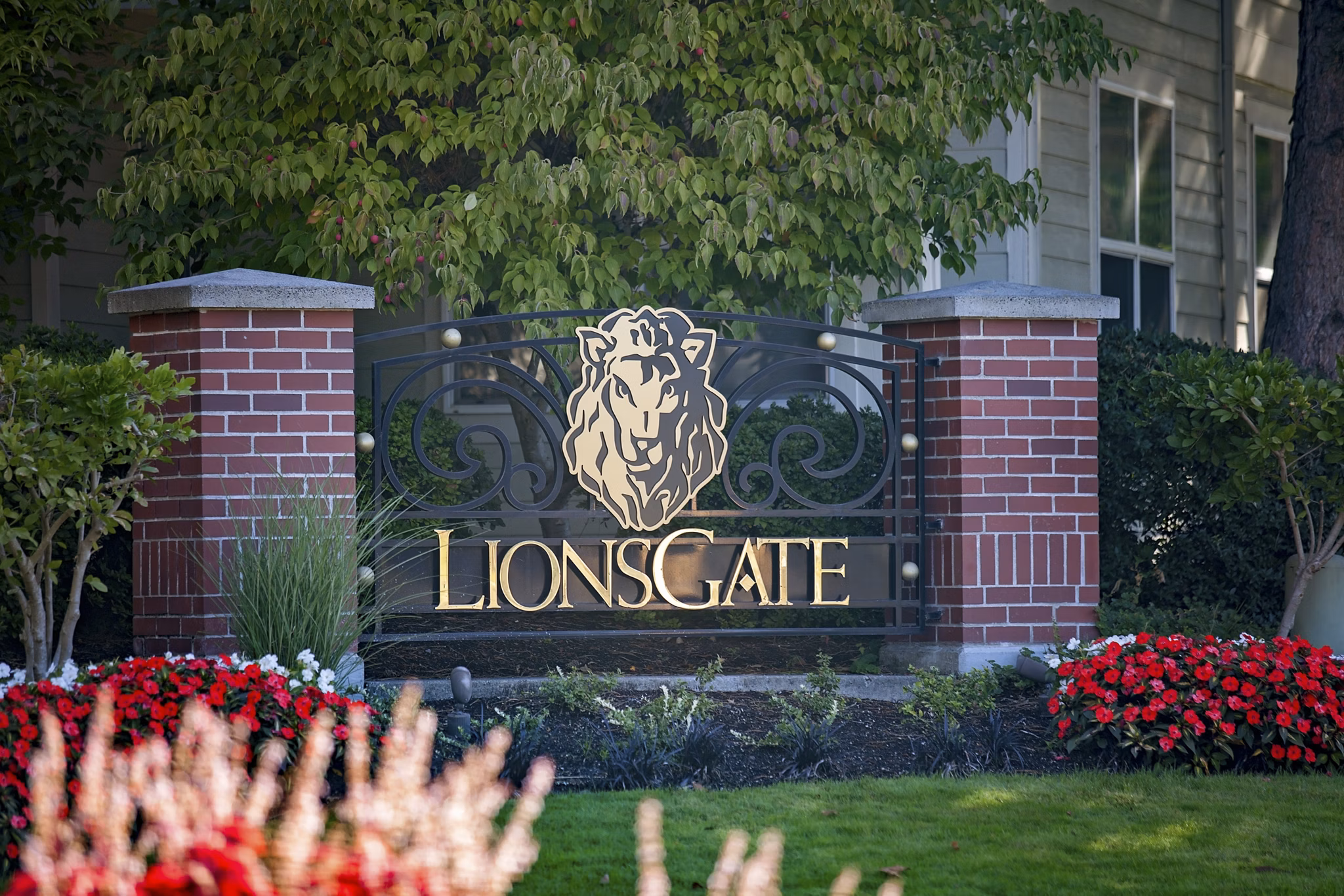Lions Gate South Apartments: Signage featuring modern design elements