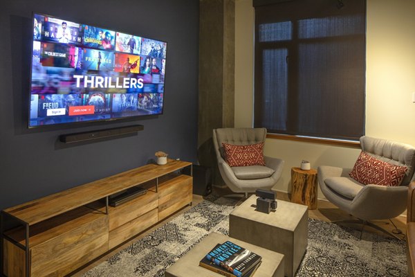 Clubhouse featuring modern design elements at The Wyatt Apartments in San Diego â€“ ideal for social and leisure activities