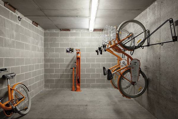 bike storage at The Wyatt Apartments
