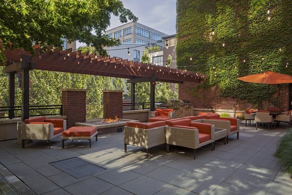 courtyard at The Wyatt Apartments