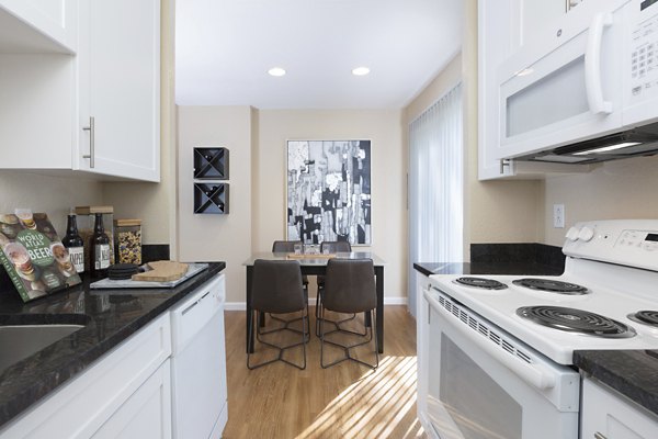 kitchen at Central Park at Whisman Station Apartments