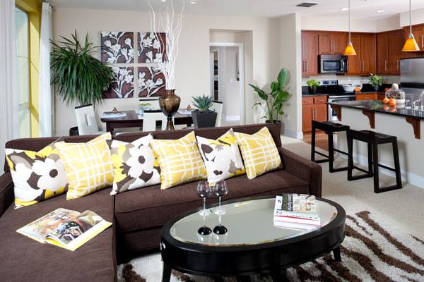 living room at Elements Apartments
