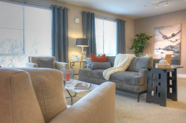 living room at Mosaic Apartments