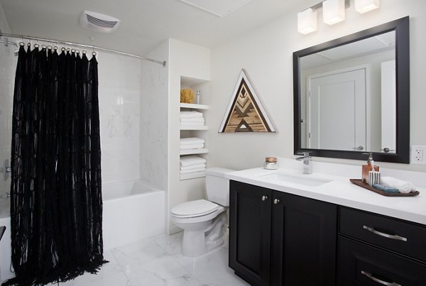 bathroom at Broadstone Balboa Park Apartments