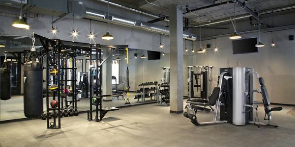 fitness center at Broadstone Balboa Park Apartments