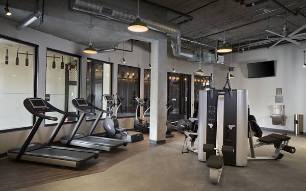 fitness center at Broadstone Balboa Park Apartments