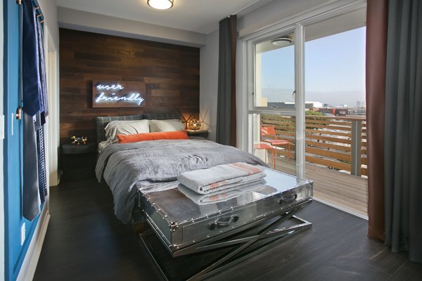 Bedroom at Sway Apartments