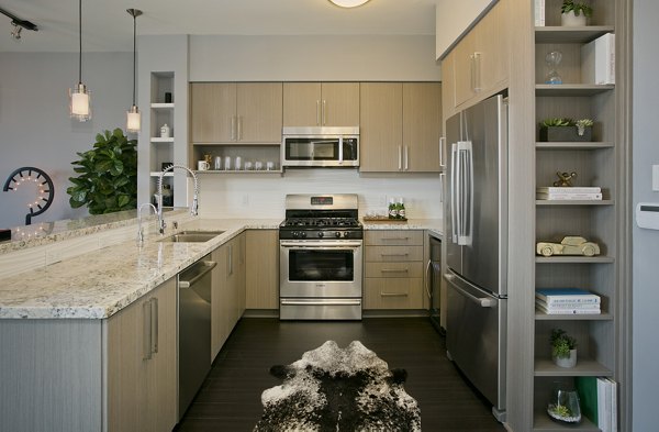 Kitchen at Sway Apartments