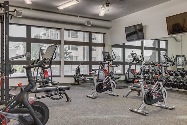 fitness center at Eaglewood Lofts