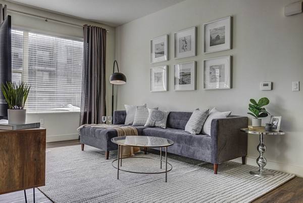 living room at Eaglewood Lofts