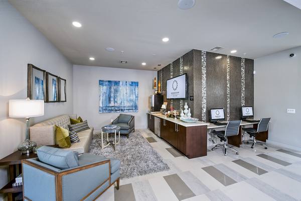 clubhouse/lobby at Post Oak Apartments