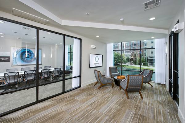 clubhouse/lobby at Post Oak Apartments