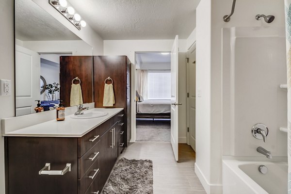 bathroom at Parkway Lofts Apartments