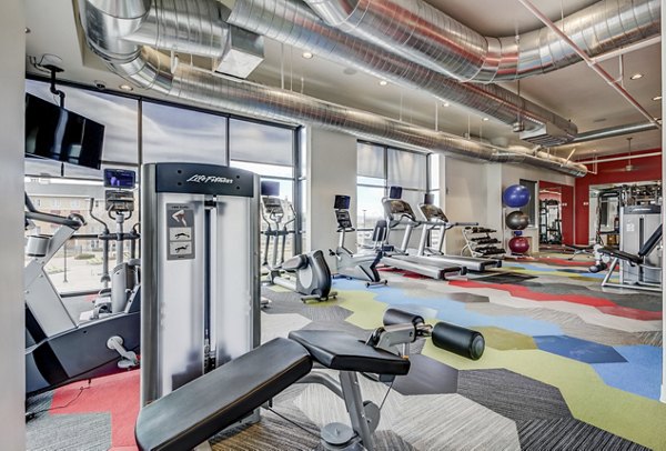 fitness center at Parkway Lofts Apartments