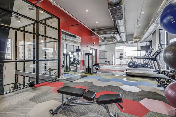fitness center at Parkway Lofts Apartments