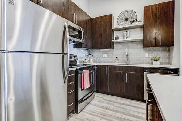 kitchen at Parkway Lofts Apartments