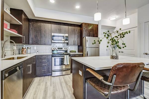 kitchen at Parkway Lofts Apartments