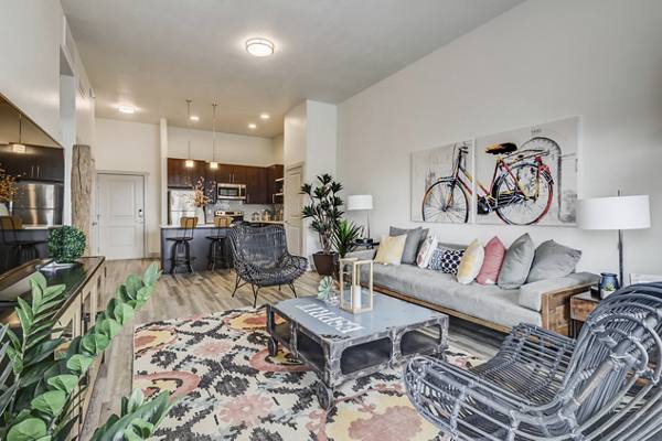 living room at Parkway Lofts Apartments