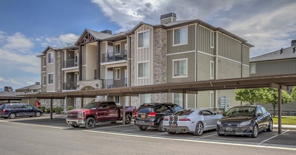 Villas on Main: Elegant brick facade of luxury apartments in vibrant downtown