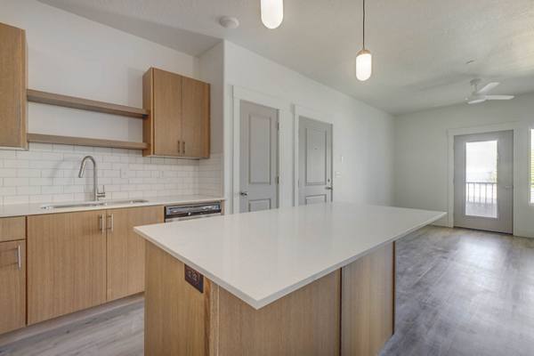 kitchen at Villas on Main Apartments 