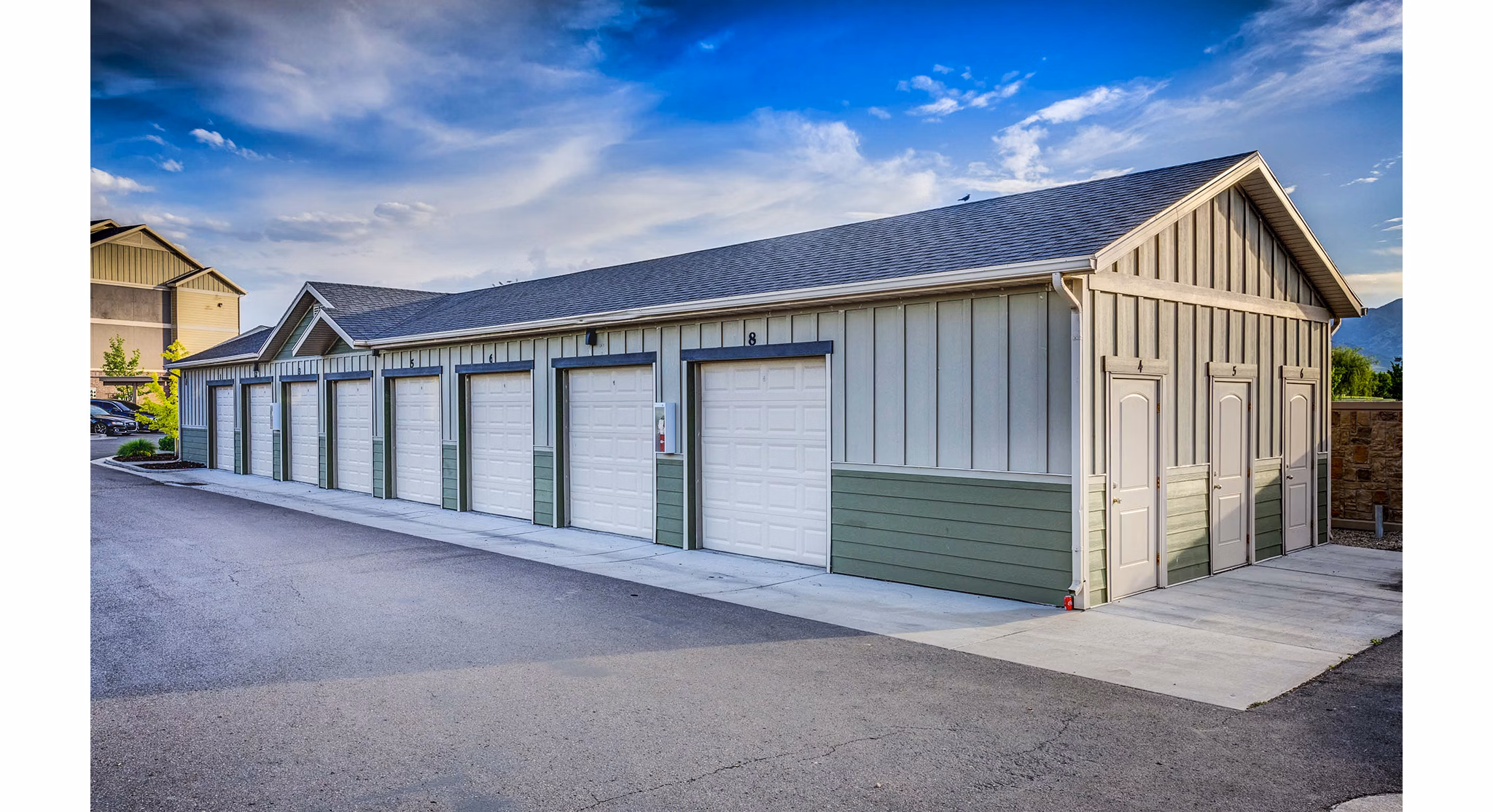 covered parking at Pinnacle Highbury Apartments 
