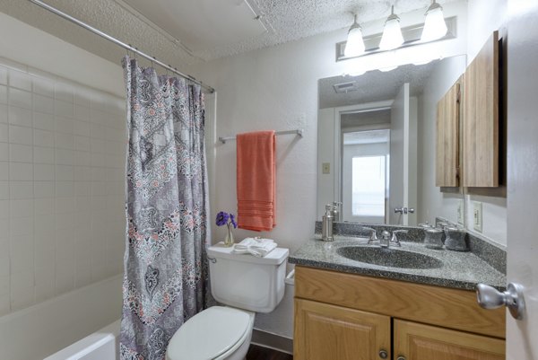 Bathroom featuring modern fixtures at Broadstone Medical Apartments