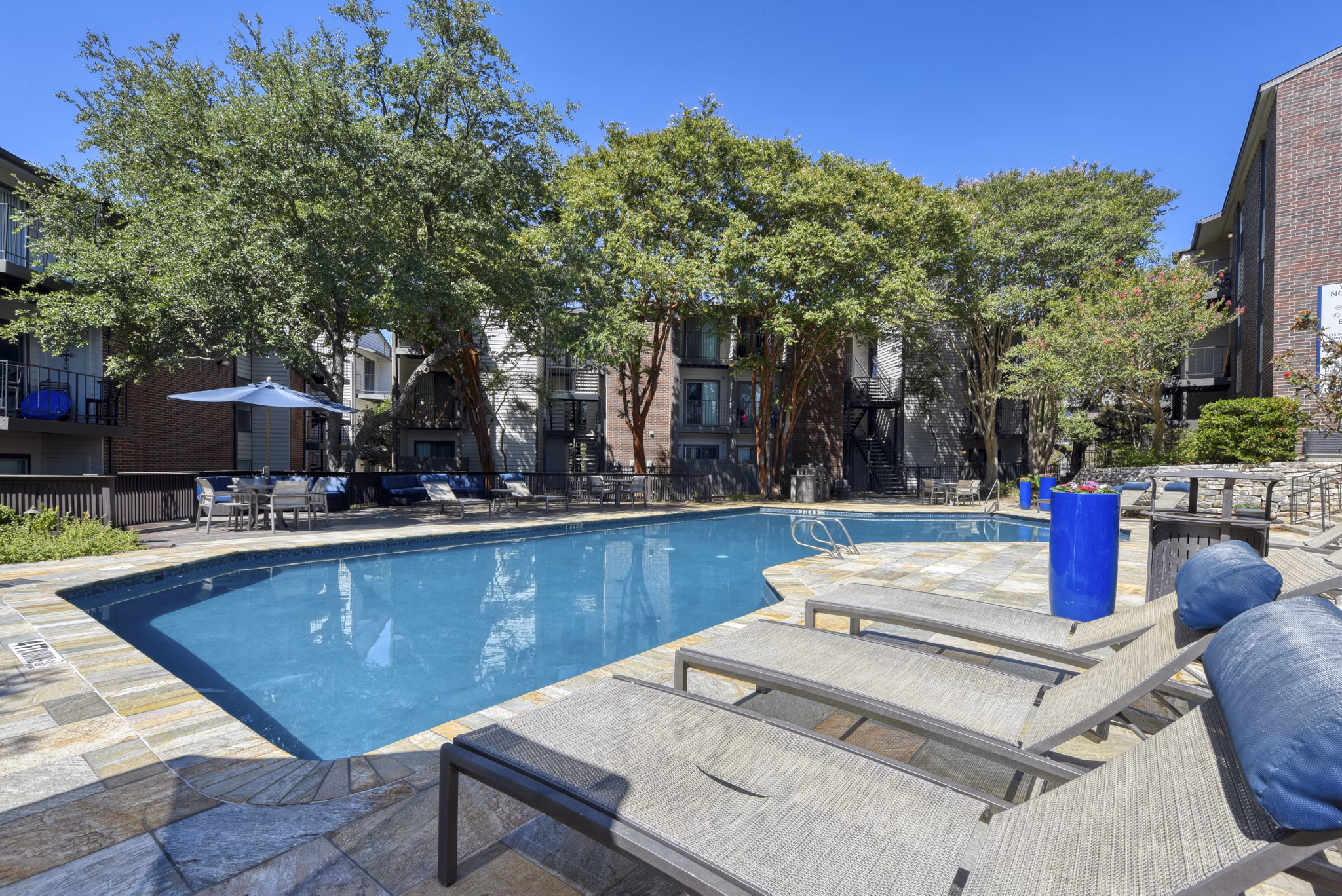 Panoramic views from the rooftop pool at Broadstone Medical Apartments