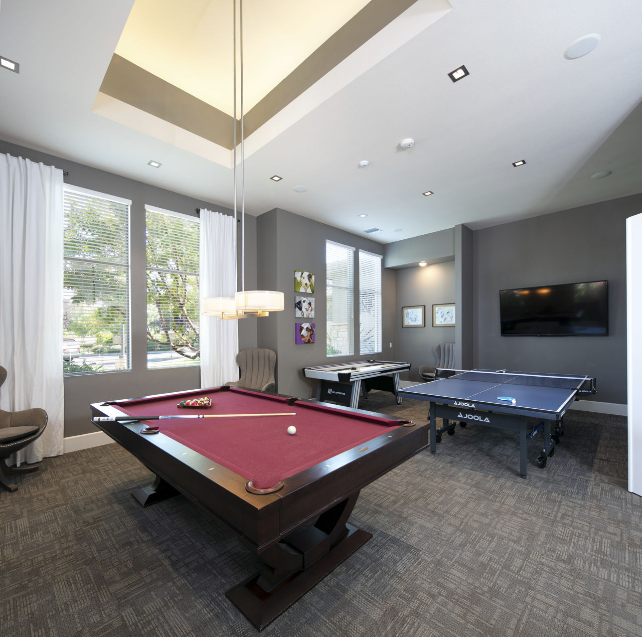 Game room at Fiori Estates