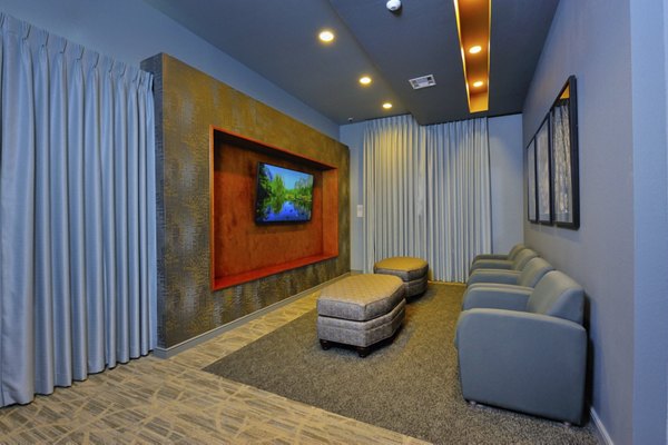 Elegant club house with modern furnishings at The Townhomes at Woodmill Creek