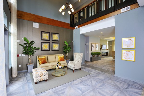 Elegant clubhouse with modern design at The Townhomes at Woodmill Creek
