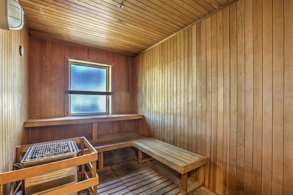 Luxurious sauna at Stone Canyon Apartments offering relaxation and wellness amenities for residents