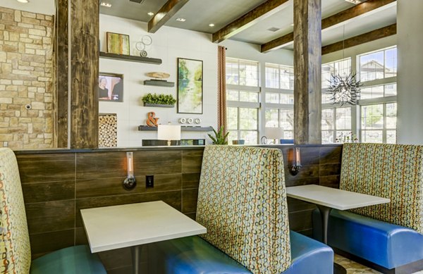 Elegant clubhouse featuring modern decor at Canyons at Saddle Rock Apartments