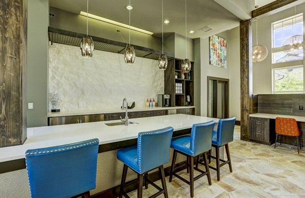 Canyons at Saddle Rock: Modern clubhouse with luxury interiors at Greystar's exclusive apartments in Colorado Springs